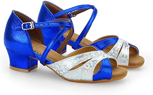 WXMDDN The Silver Dance Shoes Indoor Soft Bottom Shoes Latin Dance Performances Of Girls Dancing Shoes With Flat Sandals,E34