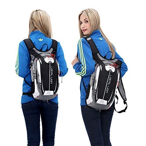Local Lion Erwachsene Fahrradrucksack Trinkrucksack Reiserucksack Sportrucksack Tagesrucksack Outdoor Ultraleicht Wasserabweisend 18L - 11