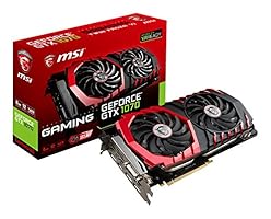 MSI NVIDIA GTX 1070 Gaming 8G Grafikkarte (HDMI, DP, DL-DVI-D, 2 Slot Afterburner OC, VR Ready, 4K-optimiert)