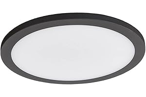 ‎LUCANDE Lucande LED Deckenleuchten Malena mit Bewegungsmelder (Modern) in Schwarz aus Aluminium (1 flammig,) - Außenleuchte für Garten Terasse Balkon & Haus Deckenleuchte