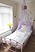 Princess Bed Canopy – Stunning Disney Tinkerbell Childrens Lilac Bed Canopy - Quick and Easy To Hang Girls Bedroom Accessories - Perfect Gift for Girls, Daughters and Granddaughters