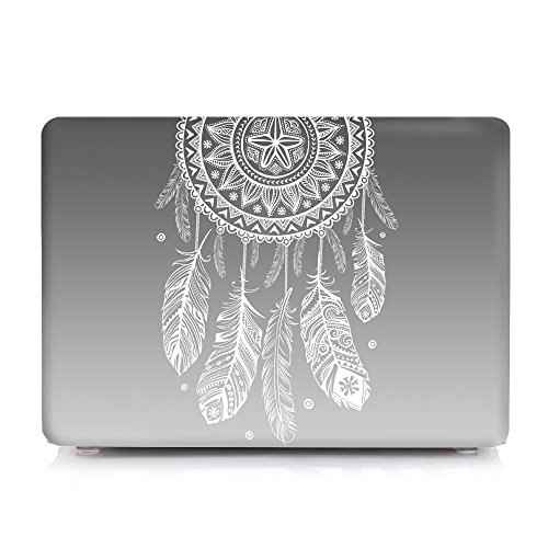 Batianda 13,3 Zoll MacBook Air Hülle,Dream Catcher Plastik Hartschale Schutzhülle Case für MacBook Air 13 (A1466/A1369) und Tastatur Abdeckung,Grau - 3