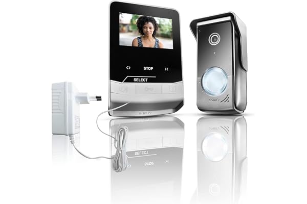 Somfy 1870535 - Visiophone V100+ - Moniteur Écran 4,3 Pouces - Vision Nocturne - pour Contrôler jusqu'à 5 Équipements RTS - Noir