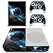 Produktbild Morbuy Xbox ONE S Design Folie Skin Vinyl Aufkleber Sticker für Microsoft Xbox ONE S Konsole + 2 Controller Skins Set (Dunkle Erde)