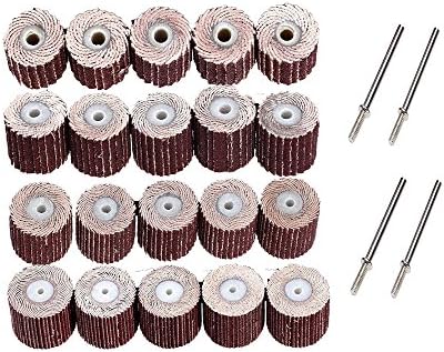 20Pcs 240Grit Dia Sanding Sandpaper Flap Wheel for Dremel Rotary Set