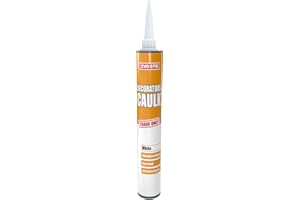 EVO-STIK Decorators Caulk, Low-Movement Crack and Gap Filler, Fast-Drying, Can be Overpainted, Easy-to-Apply, Lasts Up To 15 Years, Colour: White