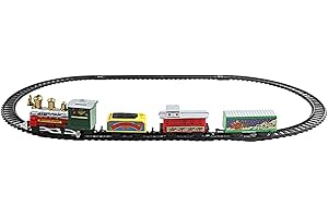 Fonowx Tren Eléctrico con Vagón Pequeño, Vía para Niñas Y