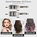 Inkint 5 Sizes Ceramic Round Brush Salon Hairdressing Hair Styling Comb Brush With Non-slip Handle Hair Brush for Quick Styling