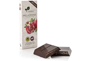 GENERICO Ciokarrua | Cioccolato di Modica Melagrana IGP | Cioccolato Grezzo Lavorato Modica | Tavoletta Cioccolato Senza Lattosio | Cioccolata 1 Tavoletta - 100 Grammi