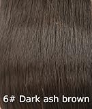 One Piece Wavy Clip in Hair Extensions (#6 Dark brown)