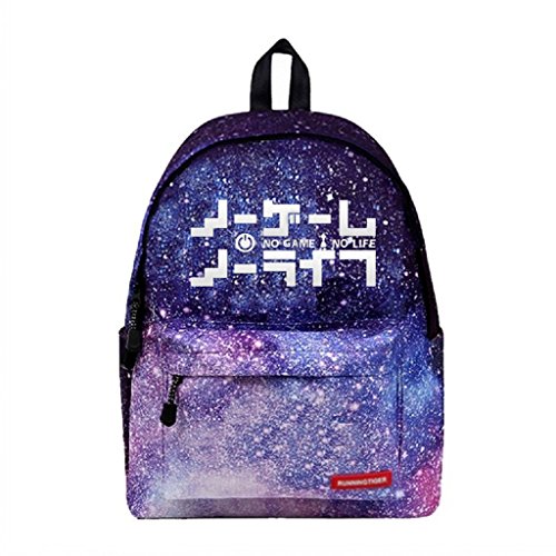 Preisvergleich Produktbild Siawasey Japanische Anime Cosplay Luminous Rucksack / Daypack / Schulranzen Schultertasche Schultasche No Game No Life