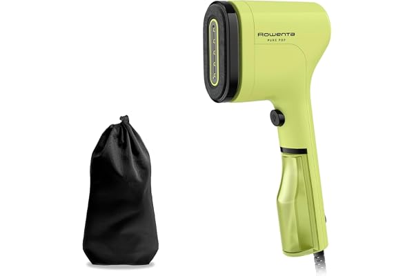 Rowenta Pure Pop, Plancha de Vapor 1300 W para Viaje, Lima | Vapor continuo 20 g/min, Plancha y Purifica, Elimina pelusas, Cabezales reversibles, Elimina hasta el 99,99% de virus, DR2025
