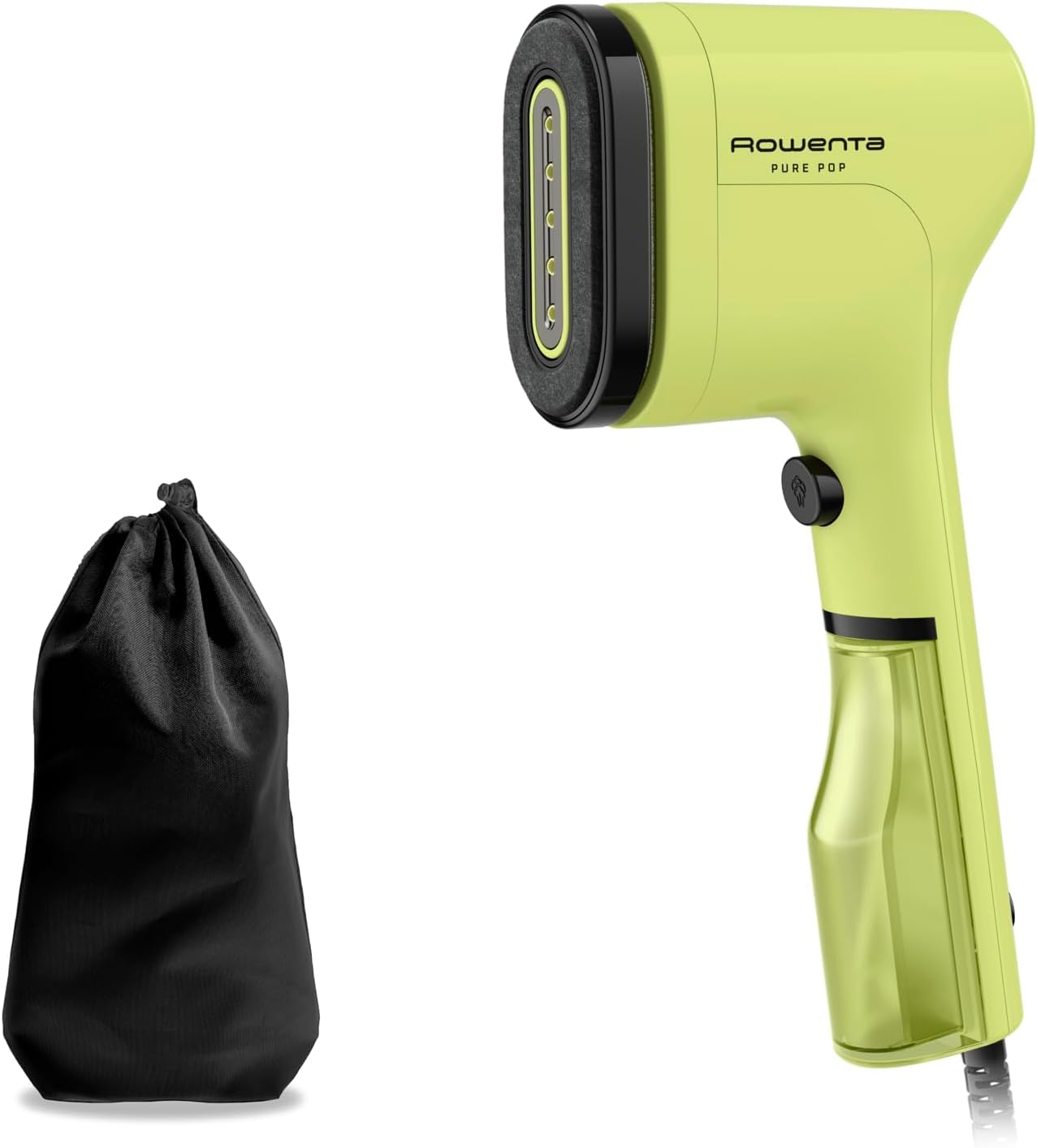 Rowenta Pure Pop, Plancha de Vapor 1300 W para Viaje, Lima | Vapor continuo 20 g/min, Plancha y Purifica, Elimina pelusas, Cabezales reversibles, Elimina hasta el 99,99% de virus, DR2025