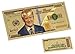Produktbild 24K Goldfolie Donald Trump 1 Million-Dollar-Banknote US Dollar 1 Million Dollar Goldfolie Geld amerikanisch Gold-Banknoten