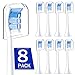 Produktbild Ersatzbürsten Kompatible mit Philips Sonicare, 8er Pack für Philips Sonicare Zahnbürstenaufsatz ProResults, Aufsätze Fit Diamond Clean, FlexCare, EasyClean, HealthyWhite