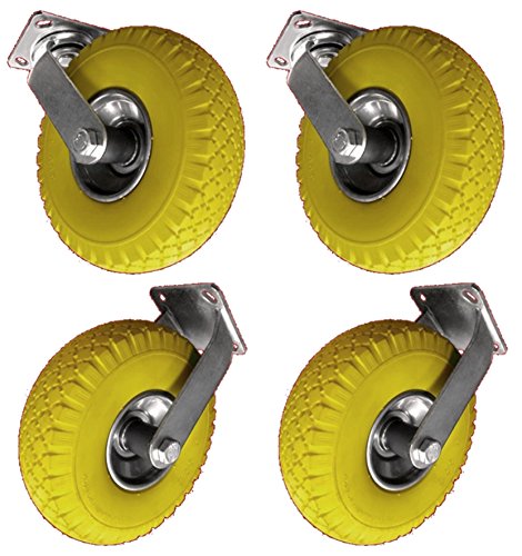 DKB Lenkrolle - Bockrolle oder im Set mit PU Rad Ø 260 mm und Metallfelge (4 tlg. Set)