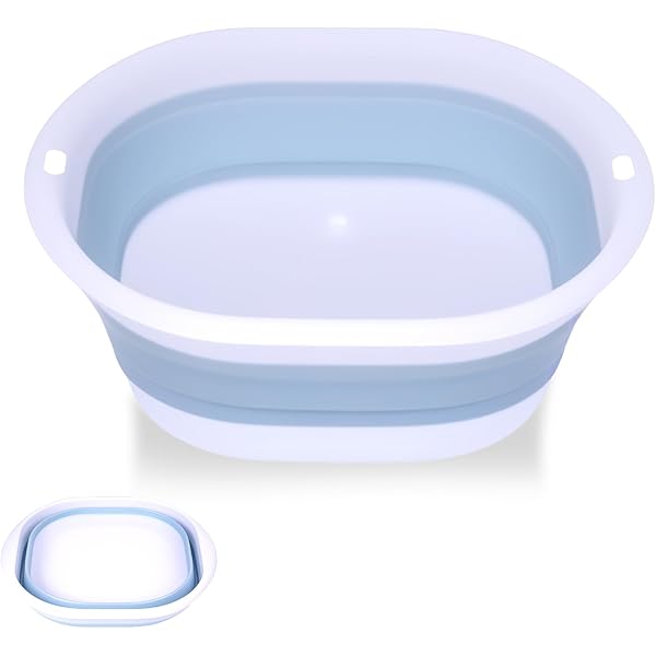 Bacinella Pieghevole 30x28 Cm - Grigio, Materiale TPE/PP Senza BPA | Per Campeggio E Casa - Foto 7