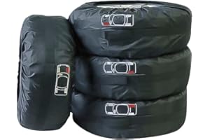 MIFY Reifentaschen, Ersatzradabdeckungen, Reifen Rad Staubschutz, Rad Staubschutz, Reifen Aufbewahrungstasche, Rad Reifen Aufbewahrungstaschen 4er Set, 13-18 Zoll Reifen,S