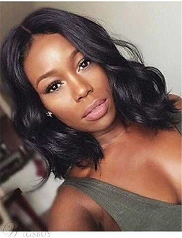 Doores Brazilian Virgin Human Hair Lace Front Wigs Glueless Short Bob Human Hair Wigs Wavy With Baby Hair For Black Women Short Wavy Lace Wigs On Sale 12inch