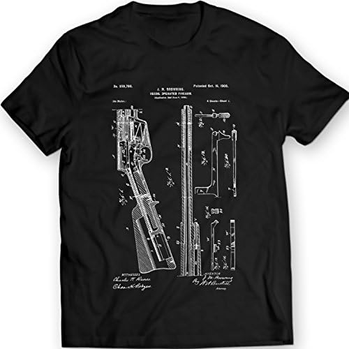 NasShop Remington Recoil Operated Firearm T-Shirt (S, Black)