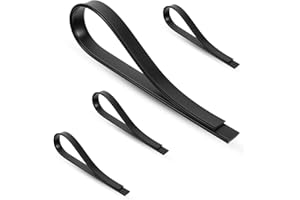 Androxeda 4 Stück Ersatz Abzieher Gummi 18 Zoll Abzieher Nachfüllung Silikon Ersatz Gummi Abzieher für Fenster, Glas, Dusche Türen