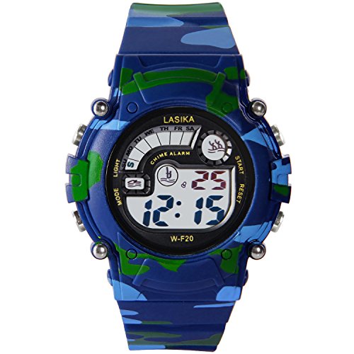 Hiwatch TM wasserdicht 30M Outdoor Digitaluhr Armbanduhr mit Alarm WOODLAND CAMO fr Jungen Mdchen Kindergeschenk