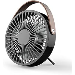 Mini USB Ventilateur, Elekin Mini USB Fans Portable à Vent Frais Ventilateur Compatible Pour Bureau De plein air Voyage [Noir]