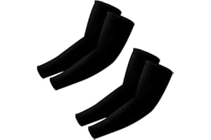 AOZUO 2pairs Sun Protection Arm Sleeves, Outdoors Sports Cooling Arm Sleeves Sunscreen Compression Sleeves for Women Men Workouts Basketball Golf Football Cycling