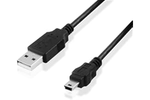 BestPlug 30cm 2.0 USB Kabel, USB A-Stecker gerade auf spezifischen Mini USB B-Stecker, für Canon Digitalkameras, Schwarz