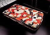 Urcover&reg; Samsung Galaxy Grand Duos 2 Schutz H&uuml;lle Next Station Camou Rot [ Handarbeit ] Flip Wallet Case Cover Tasche Etui