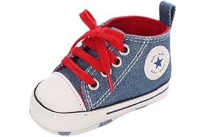SEHFUPOYE Baby Girls Boys Sneakers Toddler Shoes Canvas First Walking Shoes Newborn Anti-Slip Prewalker Sneakers