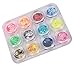 Five Season 12 Colors Nail Art Hexagon Sparkle Glitter Flakes Sequins Powder Dust Nail Art Tips Decoration