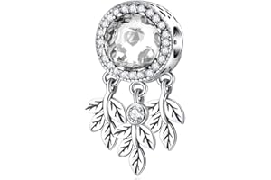 LNQOBU Colorato Charm Bead Ciondolo Donna Argento Fascino per Bracciali e Collane（Una perlina colorata in più）