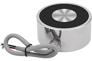 UXNEY Électroaimant DC 12V 1000N 220LB / 100Kg Aspiration Hold Sucker Round Electroaimant Lift Cylindre 80x38mm