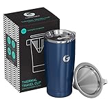 SIEMPRE HAY TIEMPO PARA UN CAFÉ ASOMBROSO - El método de goteo manual es infalible para desbloquear toda la gama de sabores y aromas. Cuando tengas prisa, esta cafetera personal para una taza te regala tiempo y un café espectacular. Simplemente pon a calentar el gotero cónico, añade café molido, echa agua, tapa el café con una tapadera sin fugas y disfruta donde desees.