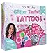 Produktbild Glitzer Tattoo Kit, Mega Pack 40 Selbsthaftende Schablonen Vorübergehende Designs für Mädchen, Kinder
