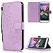 Produktbild FNBK Xiaomi Redmi 5 Plus Hülle Leder Lila Löwenzahn Blumen Handyhülle Holster Leder Flip Wallet Cover Tasche Stand Case Card Slot Magnetverschluß Kratzfestes Schutzhülle