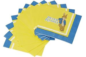 Smiffys Peter Rabbit Movie Tableware Party Plates x8 23cm Diameter, Officially Licensed Peter Rabbt Movie Fancy Dress, Child Peter Rabbit Dress Up Party Goods