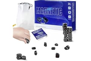 ROMANVIC Jeu Magnétique de Table, Jeu d'échecs magnétique,Jeu de société de Dames éducatif, Magnetic Chess Game, Magnetic Chess Set, fête Portable pour réunion de Famille