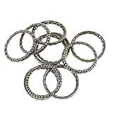 headset bicicleta F Fityle 10Pcs Juego de Dirección Anillos Enjaulado Bicicleta Accesorios para Bombas Cojinete de Bolas MTB Bici de Carretera