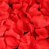 SAVFY 500 Pcs / Set Beautiful Silk Rose Petal for Wedding Party Decorations Flower Favors, Multiple Color for Choice