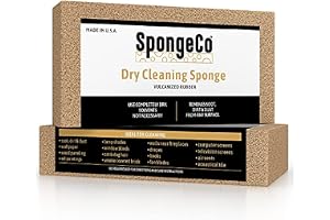 SpongeCo - Kemtvätt sotsuddgummi svamp - husdjurshår, rök, sot, damm och smutsborttagare - 3 x 6 dubbel, en enhet (1 x 3 x 6