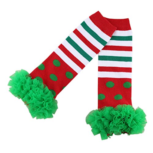 Wennikids Toddler Infant Baby Sweet Winter Christmas Baby Leg Warmers/Ruffle Leggings/leggies 07