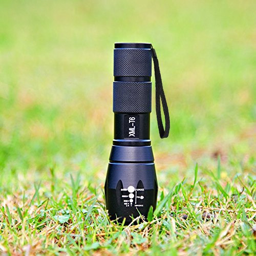 Binwo Superhelle CREE LED Taschenlampe 2000 lumen, inklusive Wiederaufladbare Batterie Und Ladegerät, Mit einstellbarem Fokus - 5