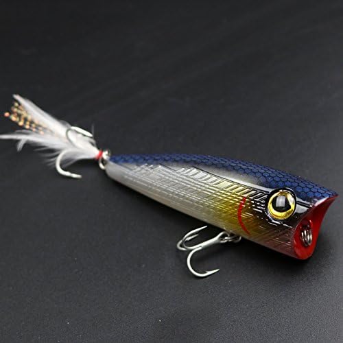 LLZJPYG Lu Ya bait wave climbing water wave peaking 8.5g19g surface sub-bait freshwater bait Alice mouth perch, 19g/8cm blue