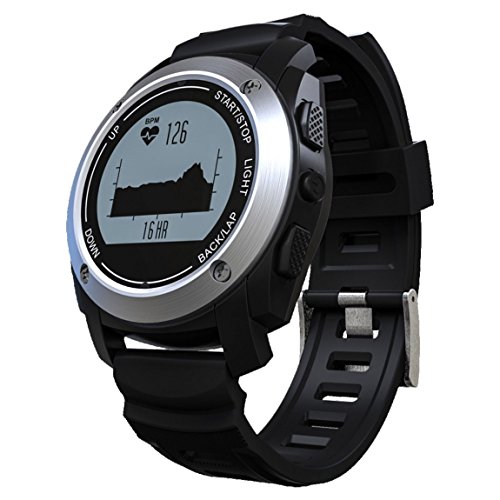 Preisvergleich Produktbild Wasserabweisend Smart Watch, Smart Pedometer Schrittzähler Armband Smart Watch, Herzfrequenz Monitor, Kalorienzähler, Fitness Health Smartwatch für iOS iPhone 5 / 5S / 6 / 6 Plus / 7 / 7 Plus £ ¨ schwarz £ ©