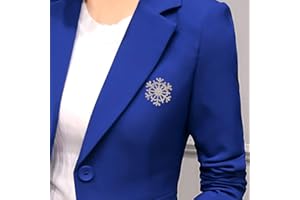 TseenYi - Spilla a forma di fiocco di neve, con diamanti sintetici, spilla natalizia per vestiti, gioiello da regalo per uomini e donne, colore argento