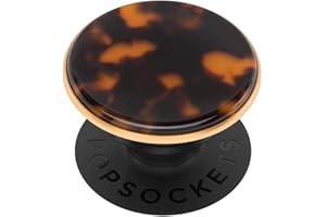 PopSockets PopGrip - Soporte y Agarre para Teléfonos Móviles y Tabletas con un Top Intercambiable - Acetate Classic Tortoise