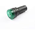 CentIoT - AD16-22SM - LED Active Buzzer Beep Alarm - Flash Signal Indicator Light - AC DC 22mm (12V, Green)