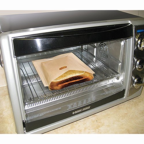 ALAIX Toasterbag Wiederverwendbare 100 Verwendung Non-Stick Sandwich / Snack Käse Toasties In einem Toasterschutz, 2 Pack - 5
